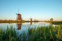 Zonsondergang bij Kinderdijk