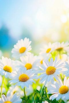 Weidebloemen in zacht licht van Poster Art Shop