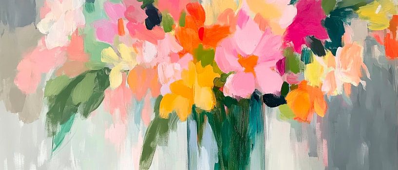 Colourful floral splendour by Poster Art Shop