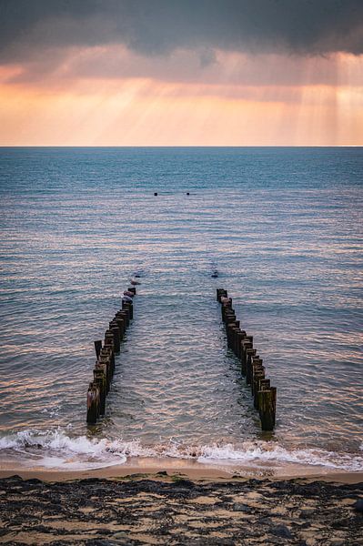 Coucher de soleil à Zoutelande. par Robby's fotografie