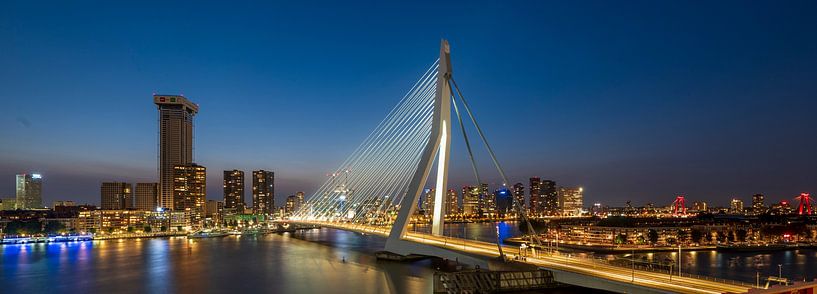 Sunset at the Erasmus Bridge by Frank Laurens