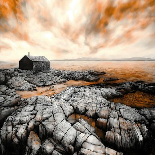 LANDSCAPE SHETLAND 11 2 OF TRIPTYCH