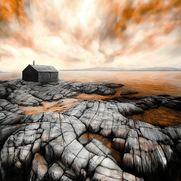 LANDSCAPE SHETLAND 11 2 OF TRIPTYCH by AHAI depARTment