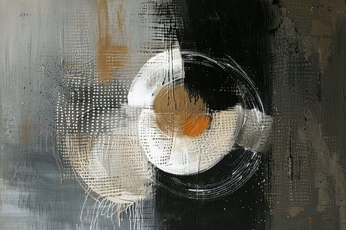 Modern abstract in wabi-sabi stijl