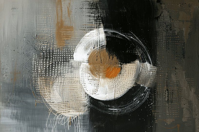 Modern abstract in wabi-sabi style by Japandi Art Studio