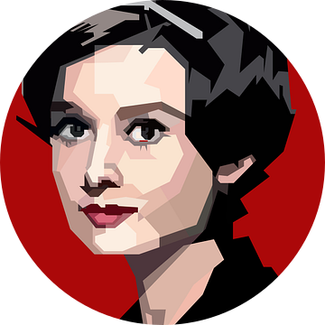 Audrey Hepburn Hollywood Films Iconisch van Artkreator