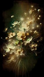 Fleurs capturées dans : l'expressionnisme abstrait