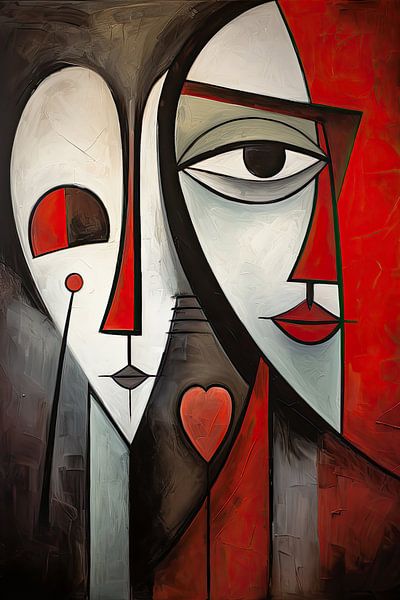 Abstract red by Bert Nijholt