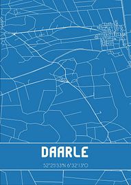 Blueprint | Carte | Daarle (Overijssel) sur Affiches de lieux
