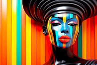 Colors of the Soul: A Nubian Portrait van Bas Jaburg thumbnail