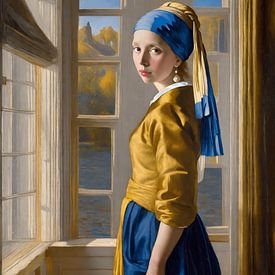 Das Mädchen mit dem Perlenohrring, inspiriert von Johannes Vermeer
