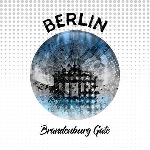 Graphic Art BERLIN Brandenburger Tor  