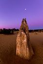 Der berühmte Pinnacles Wüsten-Nationalpark bei Sonnenuntergang direkt vor Perth in Australien von Guido Boogert Miniaturansicht