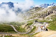 The road to the Col du Galibier through the clouds by Tom van Vark Photography thumbnail