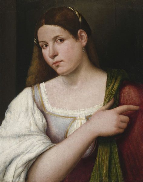 Girl Pointing, Sebastiano del Piombo by Masterful Masters