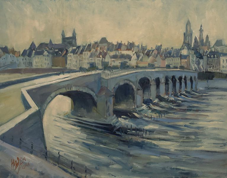That beautiful Old Bridge of Maastricht by Nop Briex