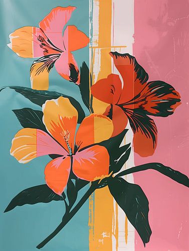 Gedrukte Bloemen III