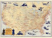Karte der Vereinigten Staaten Militärposten von World Maps Miniaturansicht