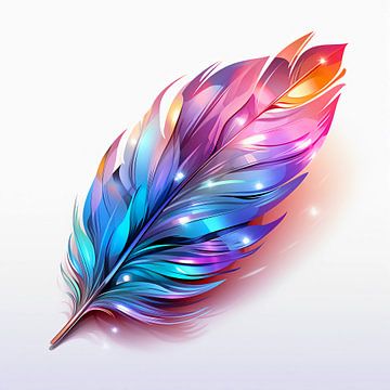 Colorful feather by haroulita