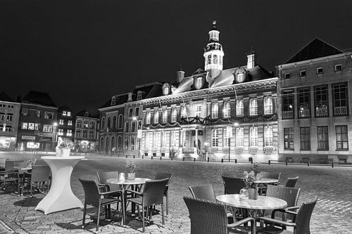 The Market of Roermond, The Netherlands by night