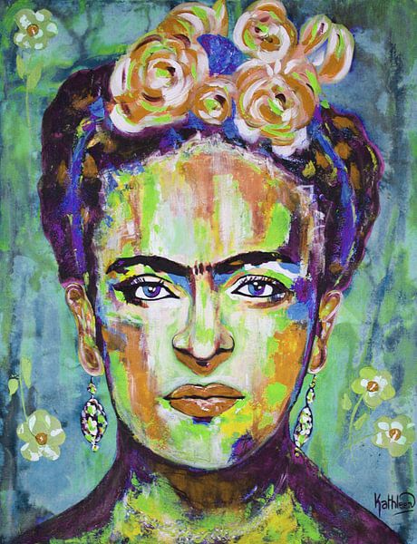 Frida "Blumen von Kathleen Artist Fine Art