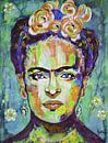 Frida "Blumen von Kathleen Artist Fine Art Miniaturansicht