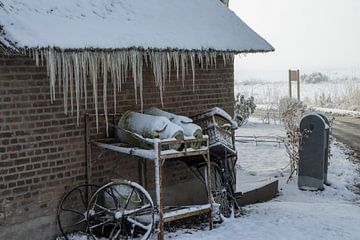 Winter Tradition - Icicles and Ancient Treasures by Jan Willem Oldenbeuving