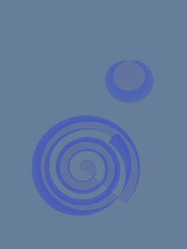 Illustration géométrique minimaliste avec des cercles