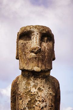 Stenen standbeeld - Moai - Rapa Nui - Paaseiland van Annette S. Kehrein | www.ask-mediendesign.de