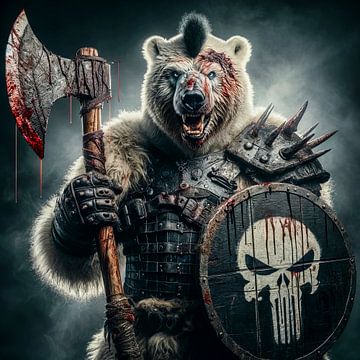 Polar bear warrior by The Incredibly Magical Photo Studio