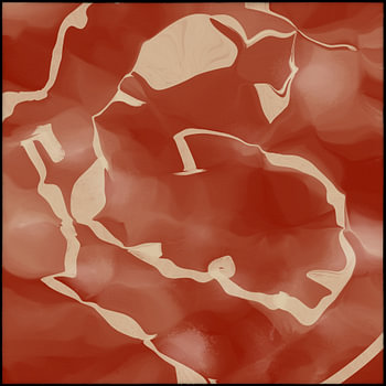 Modern abstract – Warm Red & Cream