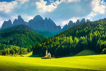 St Johann in Ranui chapel, Funes Valley, Dolomites by Stefano Orazzini