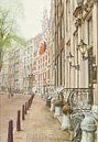 Schilderij: Amsterdam, Herengracht van Igor Shterenberg thumbnail