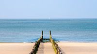 Été en Zélande, poteaux sur la plage de Westkapelle par Fotografie Jeronimo Aperçu