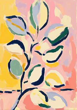 Abstract botany in pastel colours by Niklas Maximilian