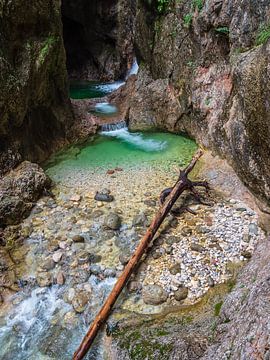 De Almbachkloof in het Berchtesgadener Land