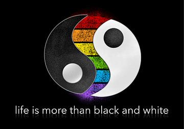 life is more than black and white by Ingo Then
