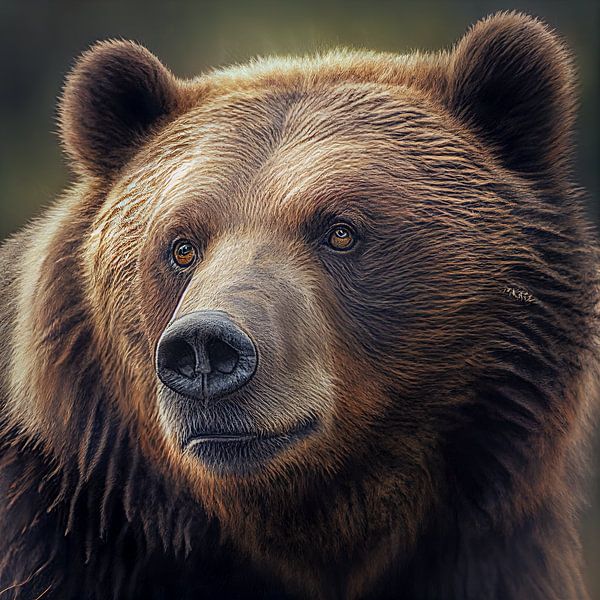Porträt eines Braunbär Illustration von Animaflora PicsStock