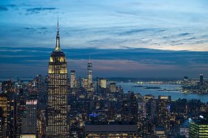 Empire State Building et horizon de Manhattan