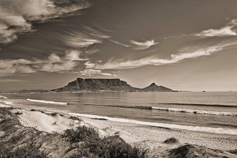 Montagne de la Table de Bloubergstrand près du Cap, Afrique du Sud par Frans Lemmens