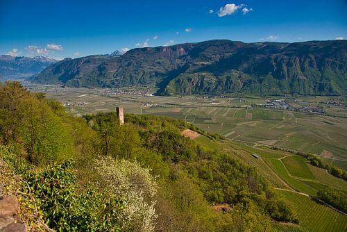Uitzicht vanaf Hocheppan in Zuid-Tirol
