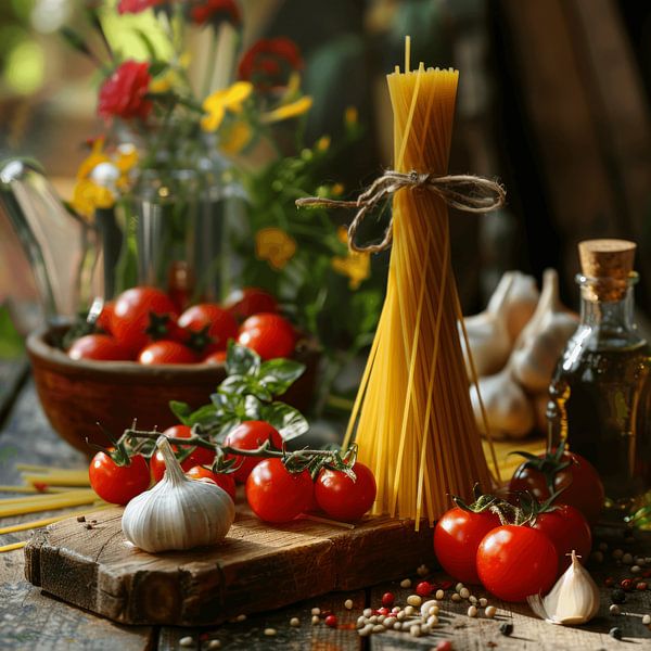 Italienische Kochszene von Poster Art Shop