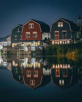 Maisons colorées Bunschoten-Spakenburg sur de Utregter Fotografie