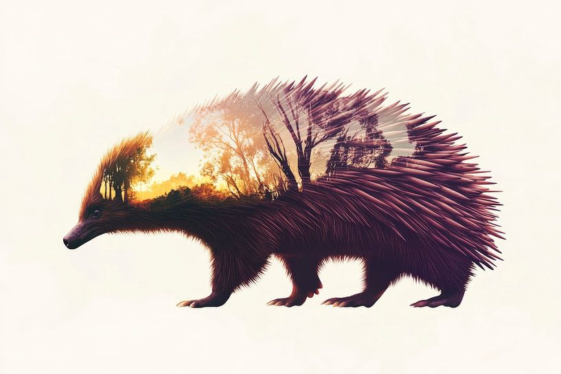 Nature in the hedgehog by Poster Art Shop