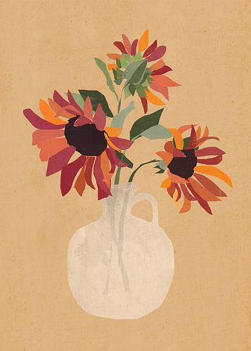 Sonnenblumen in einer Vase