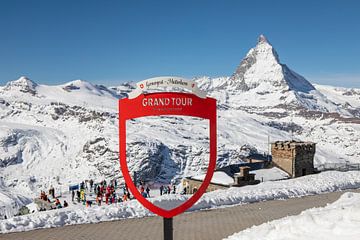Gornergratbahn - eindpunt Gornergrat met uitzicht op de Matterhorn