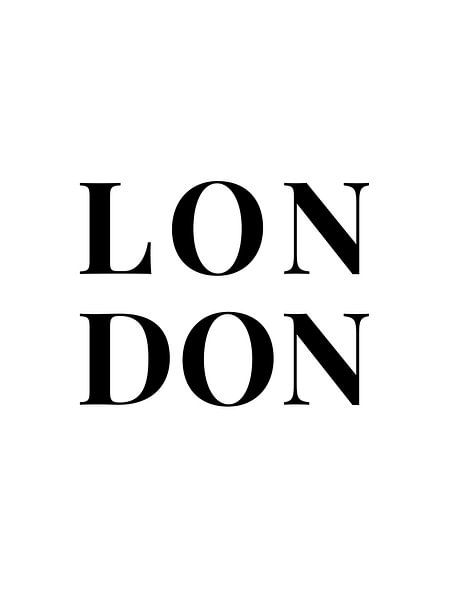 LONDON (in weiß/schwarz) von MarcoZoutmanDesign