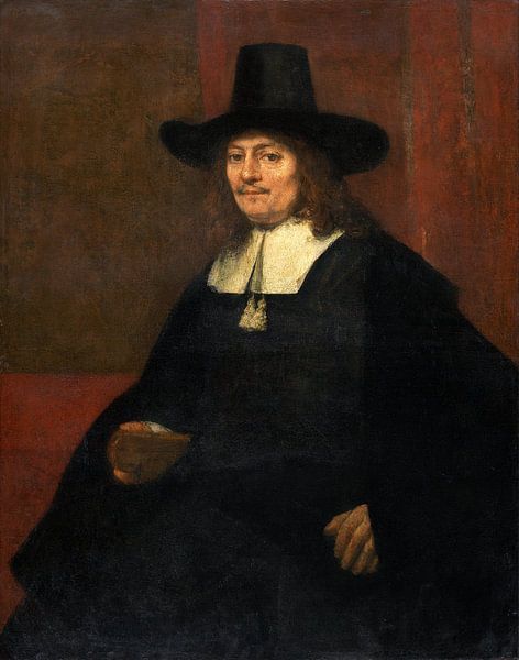 Rembrandt van Rijn, Portret van een man met een hoge hoed van Rembrandt van Rijn