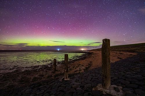 Northern lights over Friesland