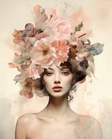 Romantic flowers in pink